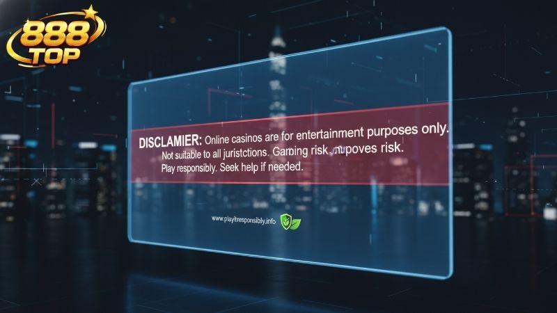 Miễn Trừ Trách Nhiệm 888TOP - Quy Định & Điều Khoản Bảo Vệ 1 Ý nghĩa của chính sách miễn trừ trách nhiệm tại 888TOP